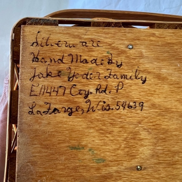 Amish Silverware Organizer Storage Basket | Yoder Family WI - Picture 5 of 9